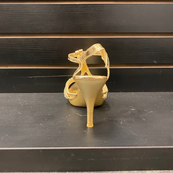 Gold Rhinestone Heels - Picture 3 of 4